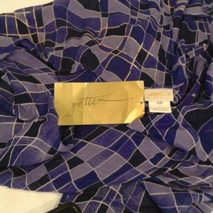 Gottex Lilac And Gold Color Scarf